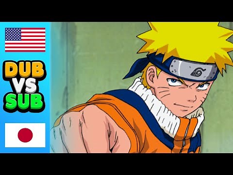Anime Naruto (Anime DUB vs SUB Comparison)