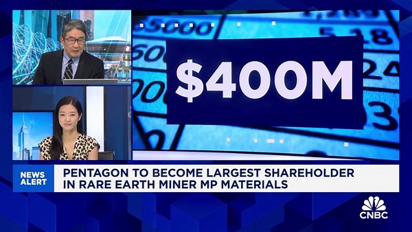 Pentagon invests in MP Materials, guarantees floor price for rare earth minerals