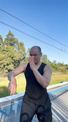 Kung fu combo: block, punch, and poke#shorts