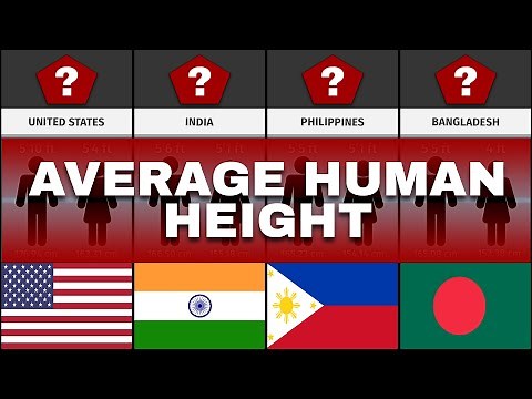 Average Height of Men and Women Worldwide | Comparison | Data Spy
