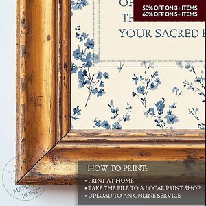 Morning Offering Prayer Print, Printable Catholic Wall Art, Sacred Heart Devotion Poster, Digital Download - Etsy