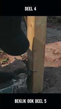 Leer hoe je Sterke Houtverbindingen Maakt in Palen met de Makita Multitool #tuin