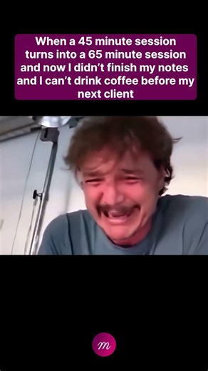When a 45 minute session turns into a 65 minute session #therapymemes #therapist