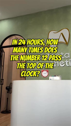 ⏰ Clock logic test. In a full 24hrs, how many times does 12 hit the top of the clock ? Drop your answer! | IPassed Reviewer