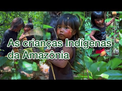 As crianças Indígenas da Amazônia, aprendendo a viver na floresta