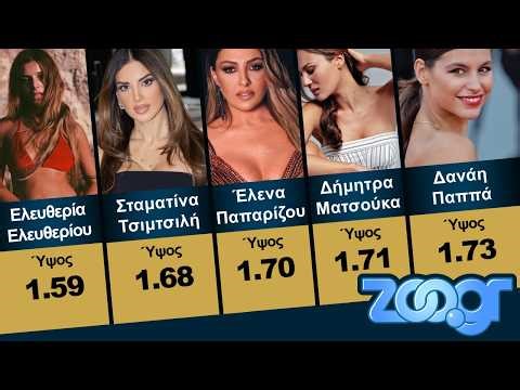 Ελληνίδες Celebrities από τη πιο κοντή στη πιο ψηλή - Δες όλη τη λίστα!