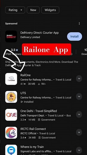 How to download Indian railways All-in-one App | Railone| IRCTC #indian_railway #shorts #irctc