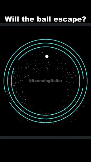 Will the ball escape? #satisfying #viral #simulation