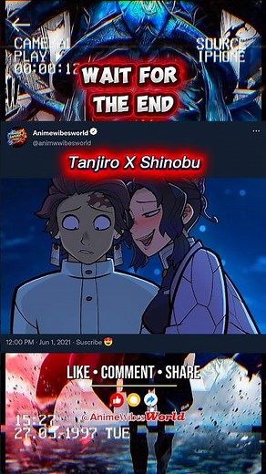 Tanjiro X Shinobu 4K Animation #viral