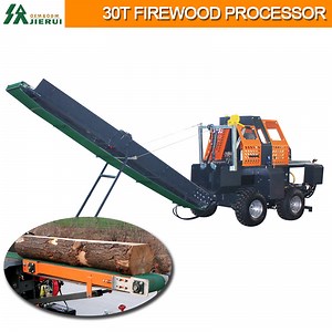 [Hot Item] Automatic Cutting and Splitting Timber Log Wood Processor Wood Splitter Machine Gasoline