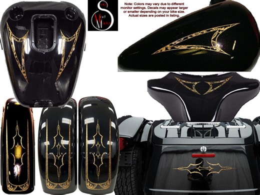 Pinstripe Decals for Trikes – Motorcycle Trike Vinyl Graphics Kit – Custom 3-wheel Bike Stripes. - Etsy