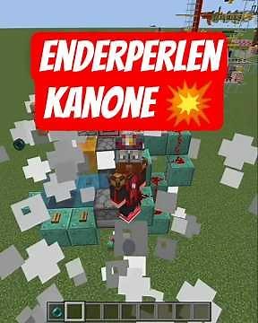 💣 Enderperlen Kanone schießt über 700 Blöcke weit! | Minecraft Bedrock Tutorial