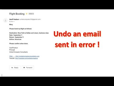 How to retrieve an email sent in error. (Best viewed full screen)