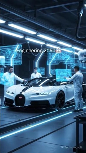 Engineering 2050 🤖 – AI Built Bugatti 😱#carlover #shorts