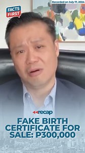 Fake birth certificates for sale? | Christian Esguerra