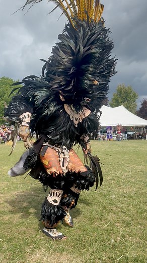 The Tlacopan Aztec Dancers from Mexico City were next level deadly 👏🏽👏🏽👏🏽👏🏽 Akwesasne PowWow | Steven Thompson