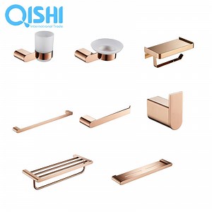 [Hot Item] Qishi Bathroom Accessories Set Bathroom Fitting 9 Set Made-in China Price