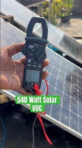 540 Watt Solar Voc Test #solar #shorts