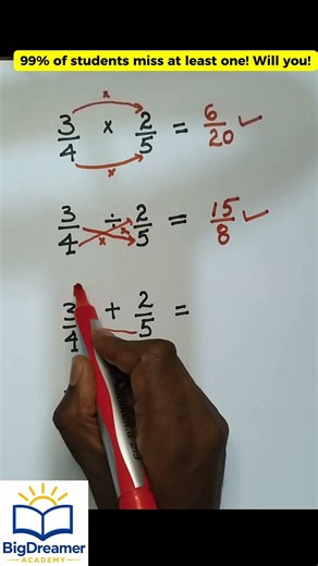 Can You Solve All 4 Fraction Operations? 🤯
