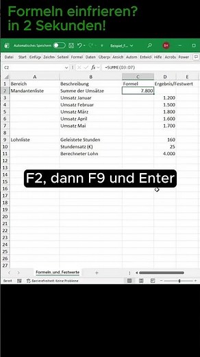 Convert formulas into values ​​– cleanly, quickly, securely.