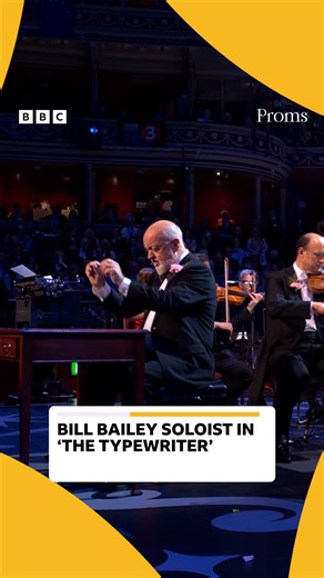 Comedian and musician Bill Bailey makes his BBC Proms debut, with Leroy Anderson’s ‘The Typewriter’. Watch the full performance from the #BBCProms on BBC iPlayer. | BBC Radio 3