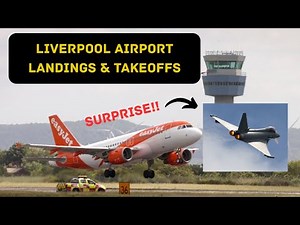 🛬 Landings & Takeoffs at Liverpool Airport + Surprise Typhoon Jet Departure! ✈️🔥