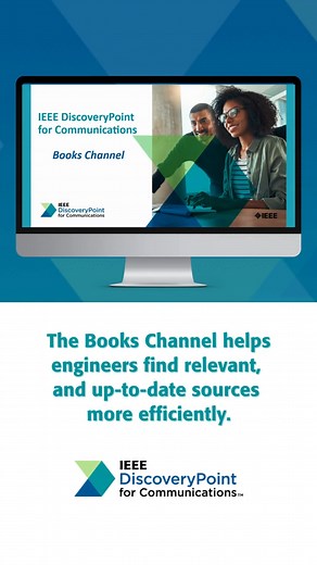 Based on feedback from engineers using the IEEE DiscoveryPoint for Communications platform, books provide reference and training information around new technology developments, key topics, and concepts. This type of research is vital when looking to understand new technology for the first time or to catch up on the latest developments in the telecom industry. Request a demo to explore the collection of over 1,300 titles in the IEEE DiscoveryPoint Books Channel. 🔗 https://loom.ly/JO6V2xY #IEEEXp