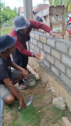 Here's how, mix the brick spacing so it looks neat...