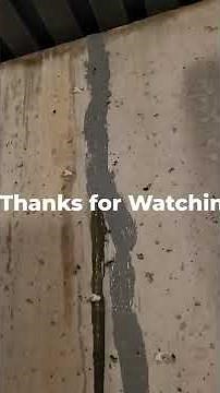 Crack Repair Poured Concrete Wall. Leaking crack repair. How to stop leaky crack