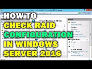HOW TO CHECK RAID CONFIGURATION IN WINDOWS SERVER 2016