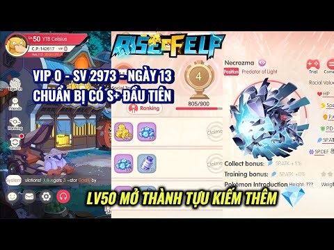 RISE OF ELF - VIP 0 - SV 2973 - NGÀY 13 : Chuẩn bị có S+ đầu tiên | Lv50 mở thêm thành tựu kiếm 💎