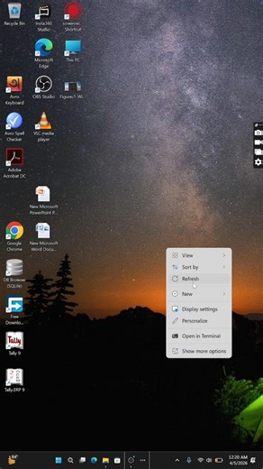 Desktop Screen Rotate (Landscape to Portrait) করার নিয়ম | Windows Tutorial