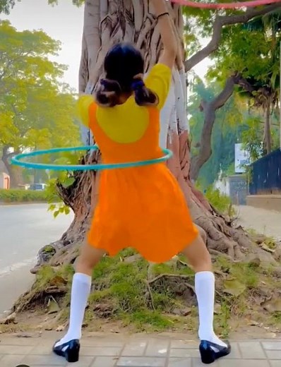 Hula Hoop dance with double Polypro hoop|Richa bhatia#shorts