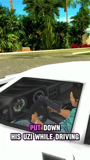 Did you know Claude steers with his gun? 💀 And Tommy Vercetti can't even see over the dashboard! From the glued steering wheels of GTA 3 to the fully working gauges in GTA 5. Here is the evolution of car interiors and driving details in the series! 👇 #gta #grandtheftauto #gta3 #gta5 #gamingdetails