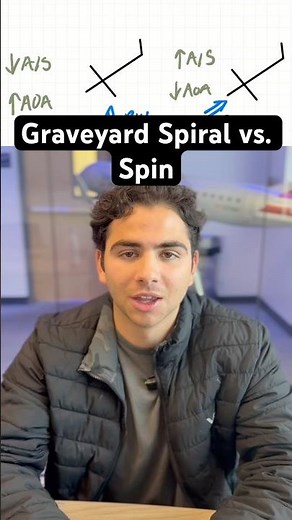 Graveyard Spiral vs. Graveyard Spin Explained By a Flight Instructor #pilot #whatisit #aviation