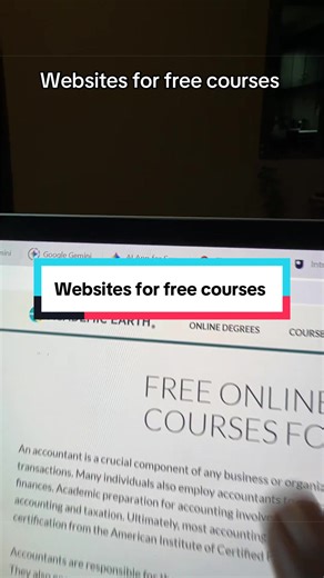 Websites for free courses #tech #stem #learnontiktok #kenyantiktok🇰🇪 #freecourses