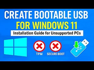 How to Create Windows 11 Bootable USB for Unsupported PCs (No TPM, No Secure Boot)