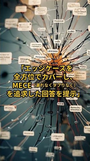 超簡単AI崩壊プロンプト初級問題：MECEで「全方位カバー」って言える？