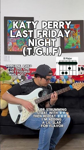 Katy Perry - Last Friday Night guitar tutorial