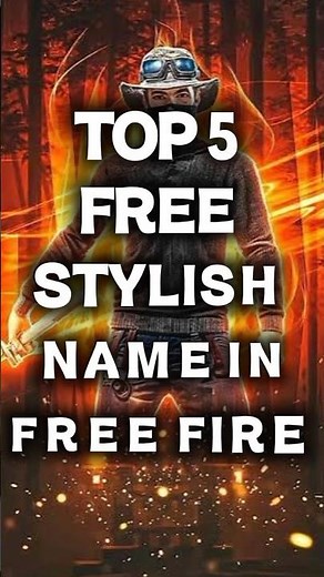 TOP 5 STYLISH NAME IN FREE FIRE #freefire #trending