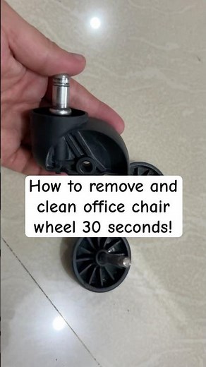 Still Struggling with Hairy Wheels? Clean your office chair wheel in 30 seconds #diy #cleaning #idea