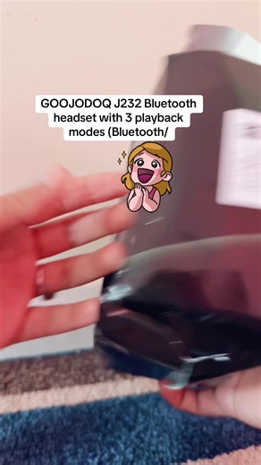 GOOJODOQ J232 Bluetooth headset with 3 playback modes (Bluetooth/TF card/audio cabl...#tikotkshop #tranding #foruyou #viral #fyp #