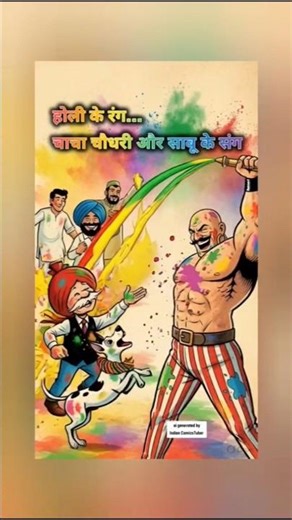 Chacha Chaudhary and Sabu vs. The Neighborhood Holi Gang #happyholi