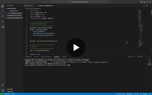 #artificialintelligence #computervision #pythondeveloper #humancomputerinteraction #aiprojects #opencv #mediapipe #dituniversity | Sujal Singh