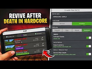 How to Use Creative & Cheats in Minecraft Bedrock Hardcore! + Revive After Death