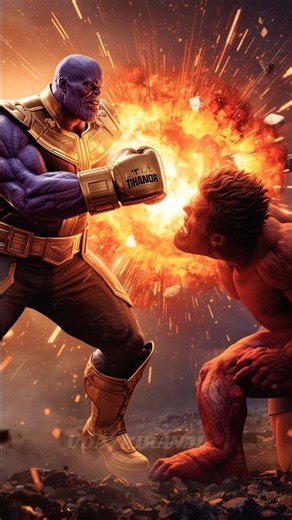 Red Hulk vs Thanos 😱🔥 Epic Space Battle of Titans!