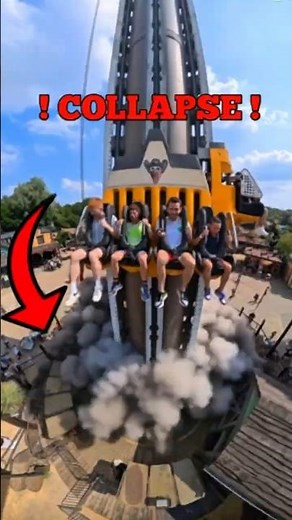 Ride Malfunction Caught on Camera — Full Collapse & Explosion! #disaster #viralshorts #usa
