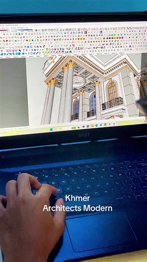 ភាគ ១០ | Luxury Villa ✍️ #modeling #architecture #tip #ស្ថាបត្យកម្មខ្មែរ #tiktokkhmer