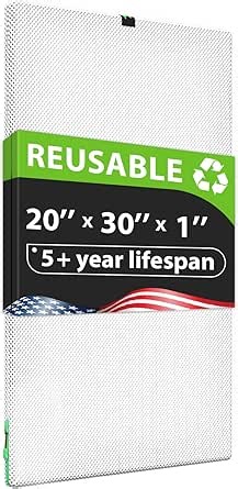 Reair 20x30x1 Air filter, Washable and Reusable Air Filter 20x30x1 for AC HVAC Furnace, MERV 8 Air Filters Machine Washable & Dryer Friendly, AC Furnace Air Filter - Amazon.com