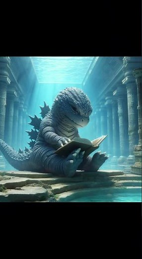 Godzilla Goes to School: A Roaringly Cute Adventure! #babygodzilla